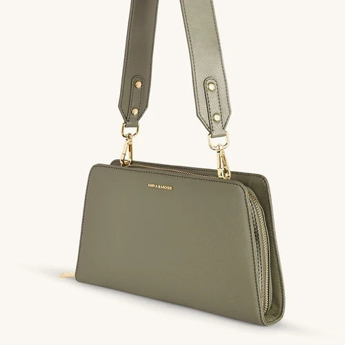 Mira & Moss Solenne Shoulder Bag - Burnt Olive - MM00024