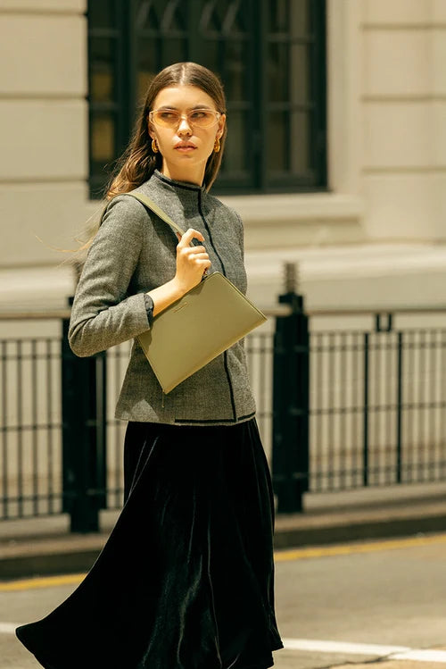 Mira & Moss Solenne Shoulder Bag - Burnt Olive - MM00024