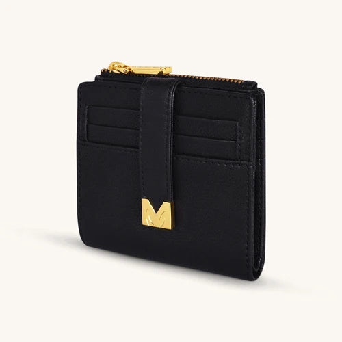 Mira & Moss Regina Compact Wallet - Black - MM-00103