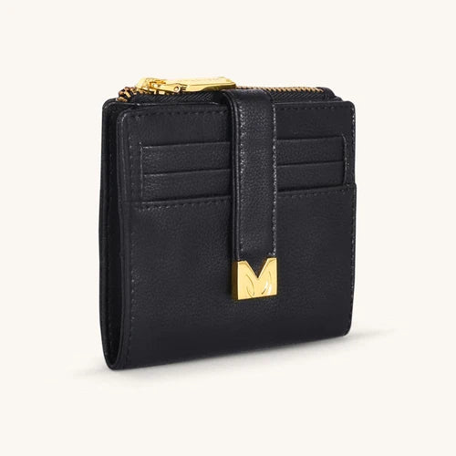 Mira & Moss Regina Compact Wallet - Black - MM-00103