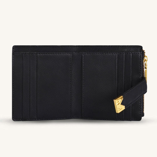 Mira & Moss Regina Compact Wallet - Black - MM-00103