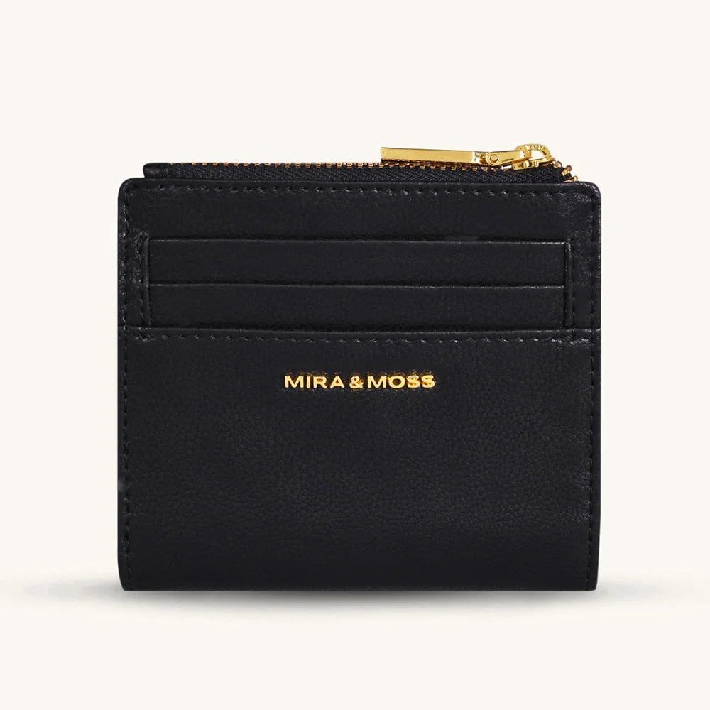 Mira & Moss Regina Compact Wallet - Black - MM-00103