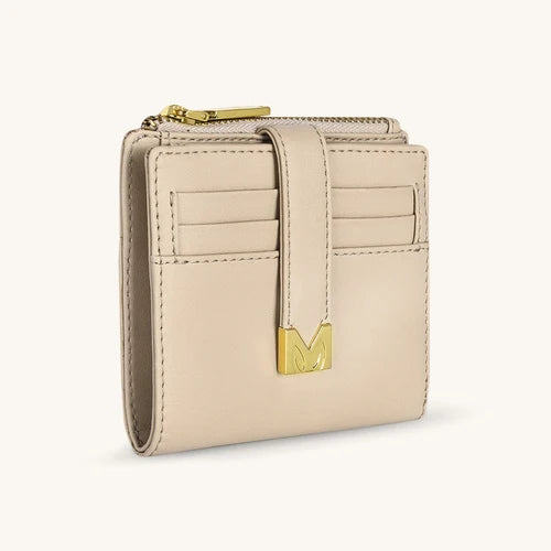 Mira & Moss Regina Compact Wallet - Light Taupe - MM00105