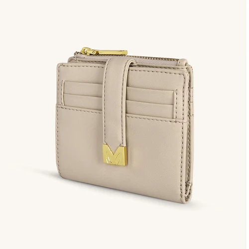 Mira & Moss Regina Compact Wallet - Light Taupe - MM00105