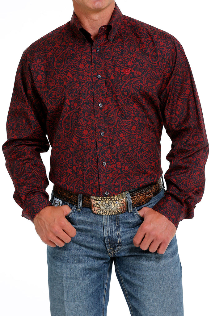 ミヤギヒデタカ Bandana Shirt – BURGUNDY /Size M ミヤギヒデタカ Bandana Shirt – BURGUNDY /Size M