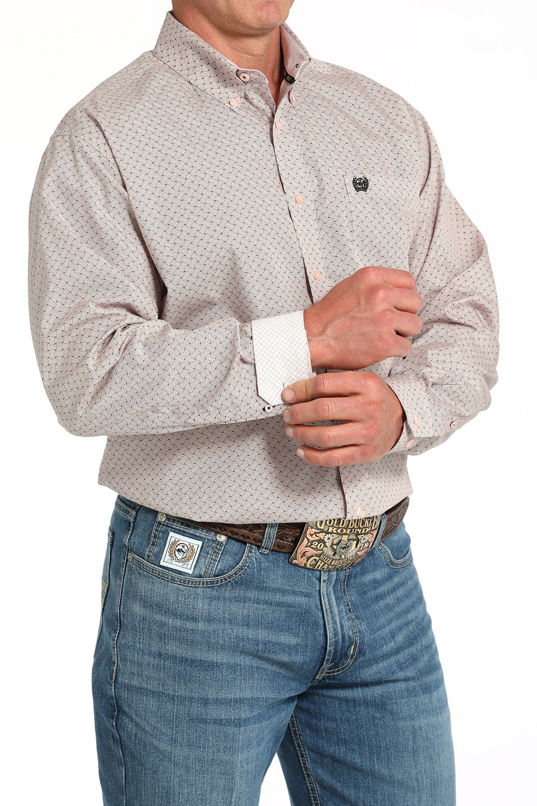 Men's Cinch Long Sleeve Print Shirt - MTW1105913