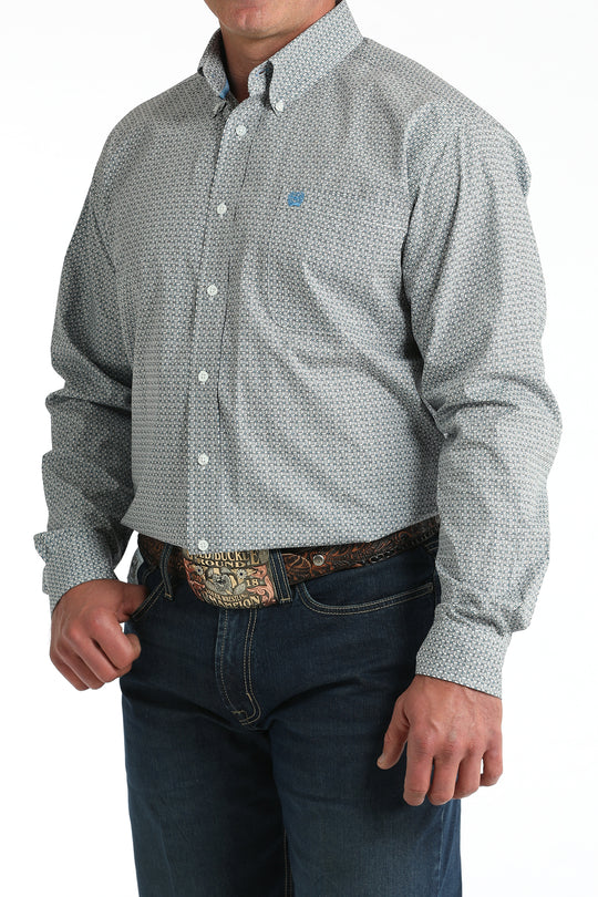 Men's Cinch Geometric Print Long Sleeve Shirt - MTW1105999