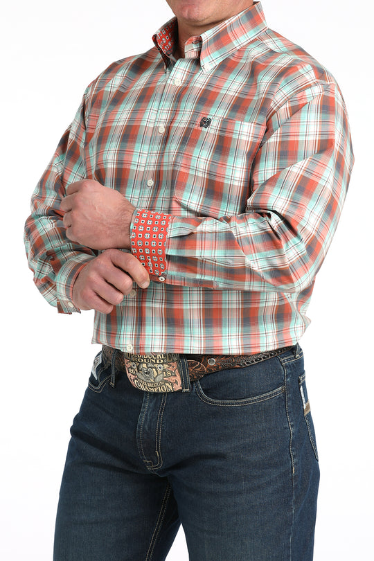 Men's Cinch Long Sleeve Plaid Shirt - MTW1106039