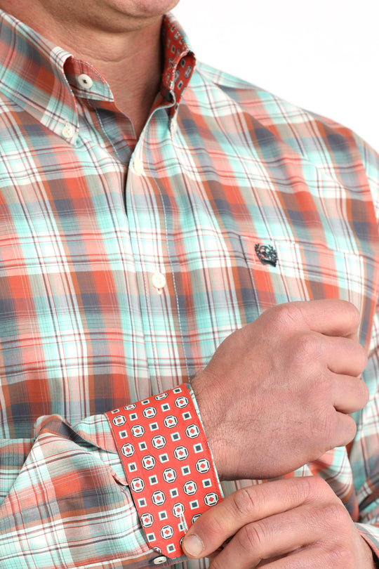 Men's Cinch Long Sleeve Plaid Shirt - MTW1106039