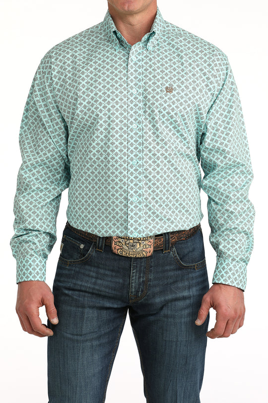 Men's Cinch Classic Fit Button-Down Western Shirt - MTW1106060
