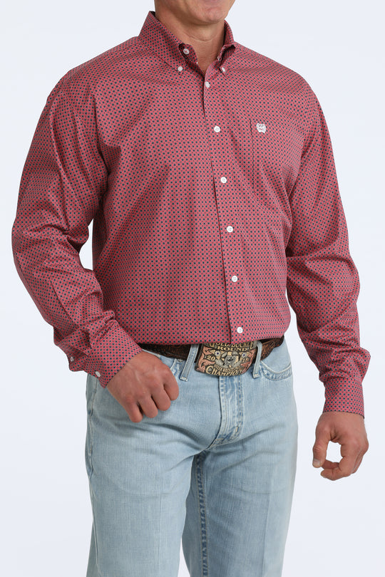 Men's Cinch Classic Fit Button-Down Western Shirt - MTW1106098