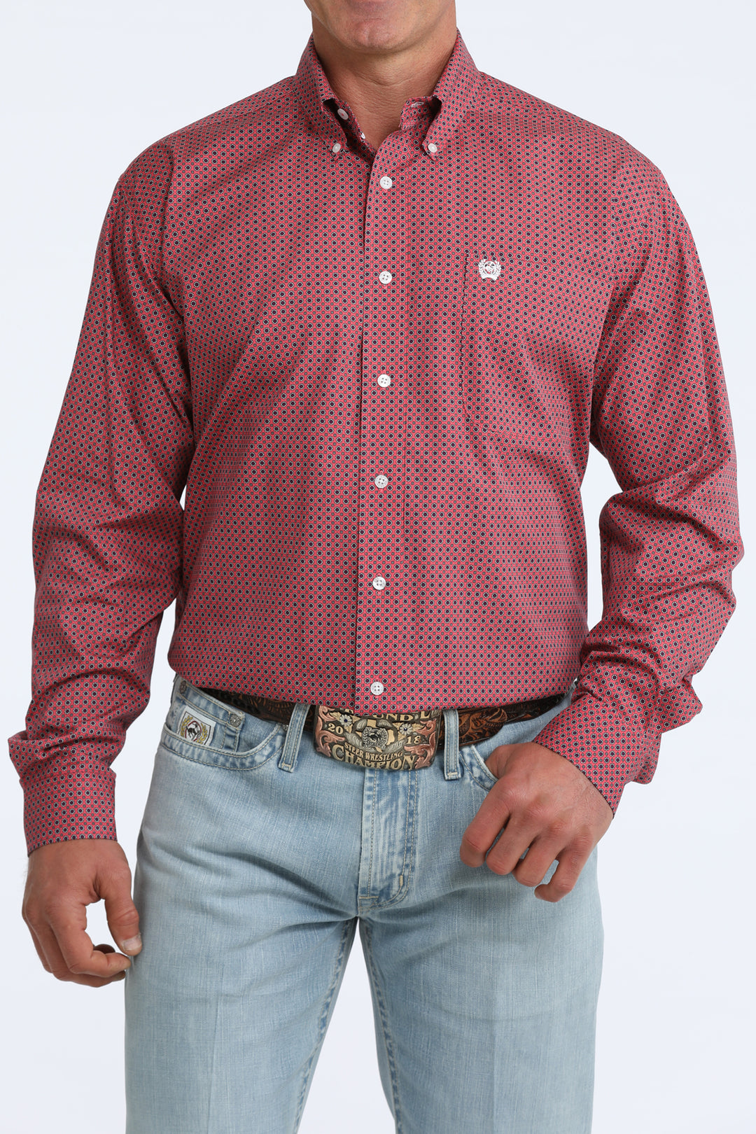 Men's Cinch Classic Fit Button-Down Western Shirt - MTW1106098