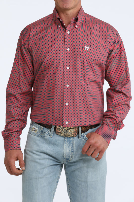 Men's Cinch Classic Fit Button-Down Western Shirt - MTW1106098