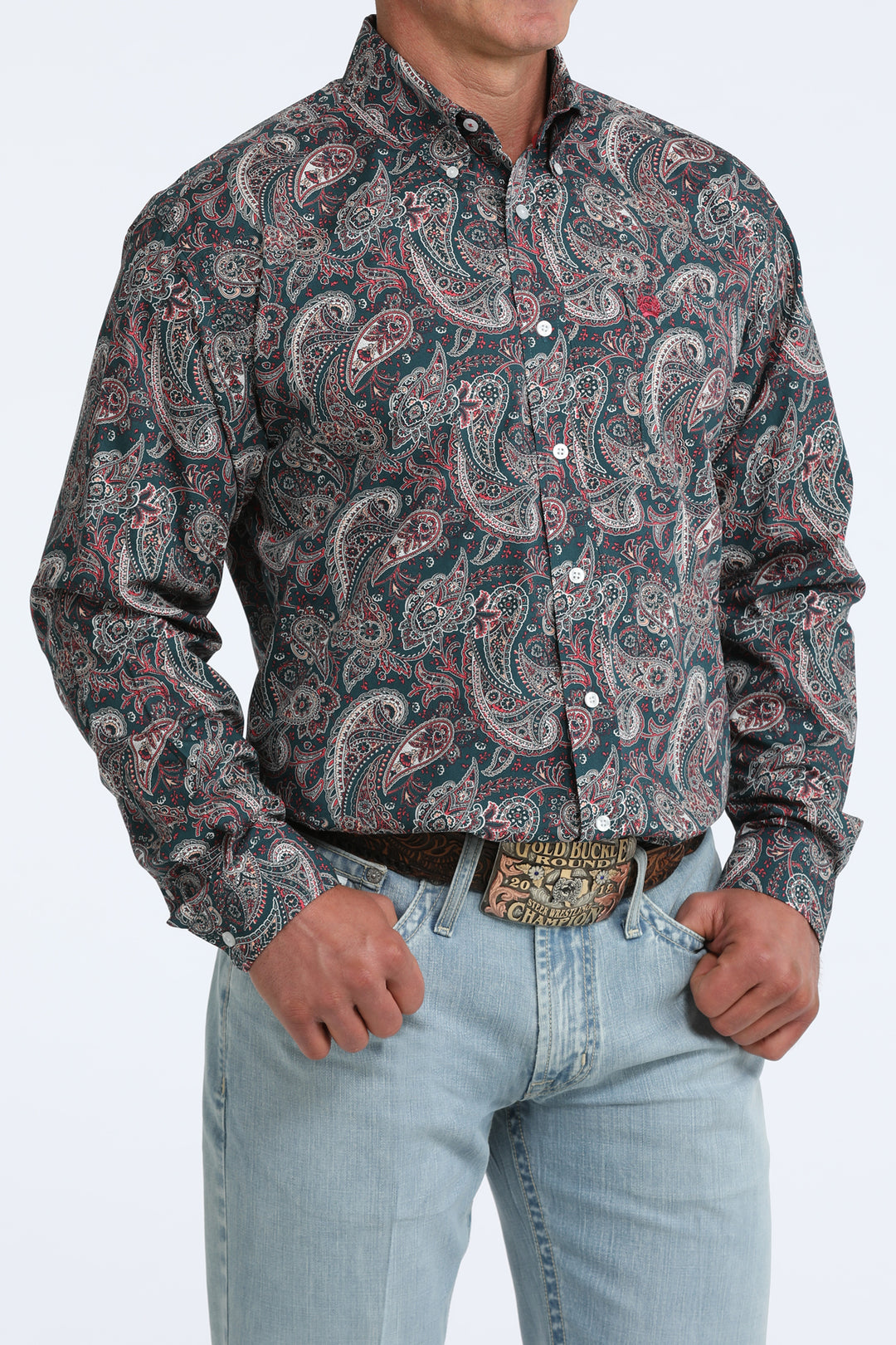 Men's Cinch Classic Fit Button-Down Western Long Sleeve Shirt - MTW1106101