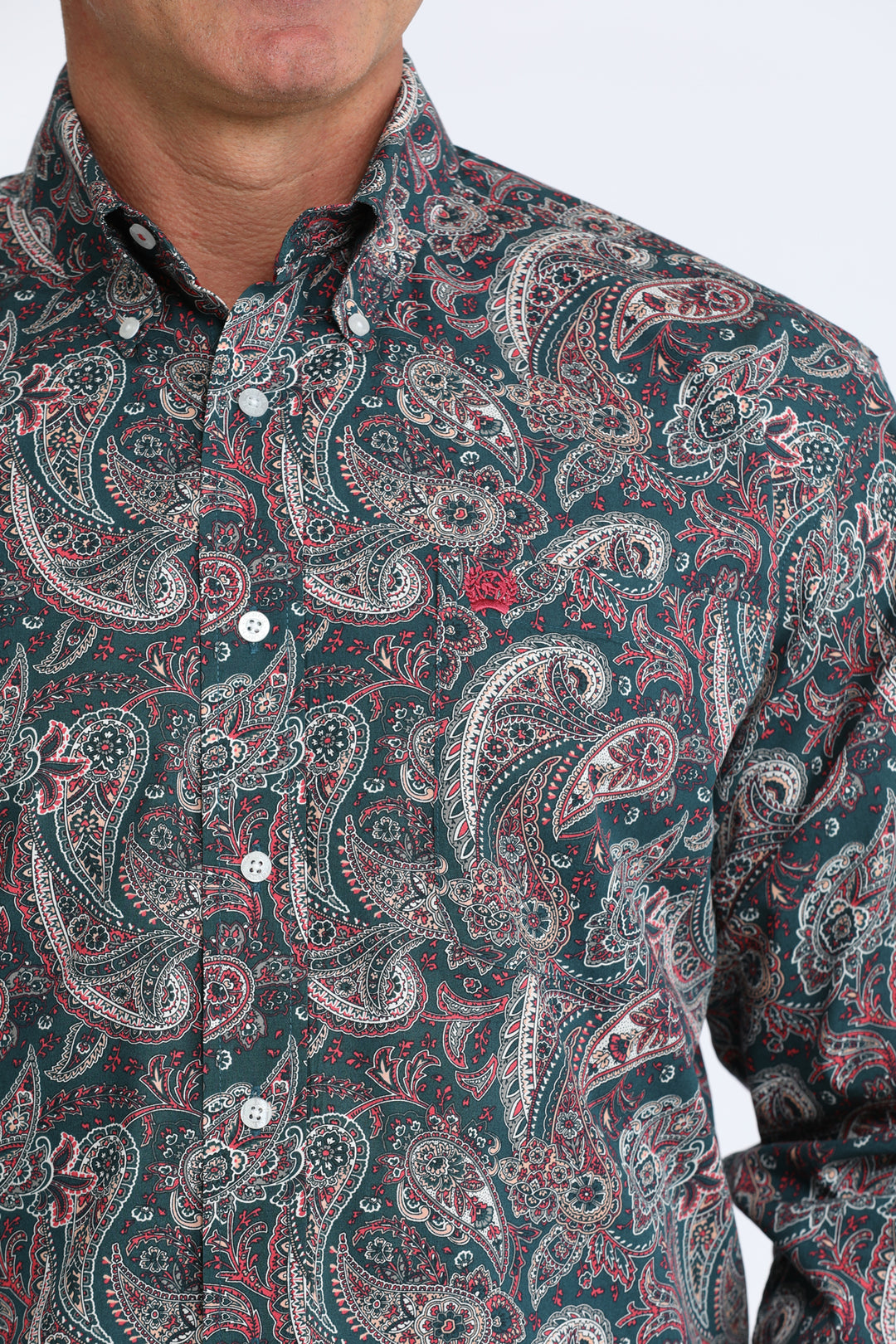 Men's Cinch Classic Fit Button-Down Western Long Sleeve Shirt - MTW1106101