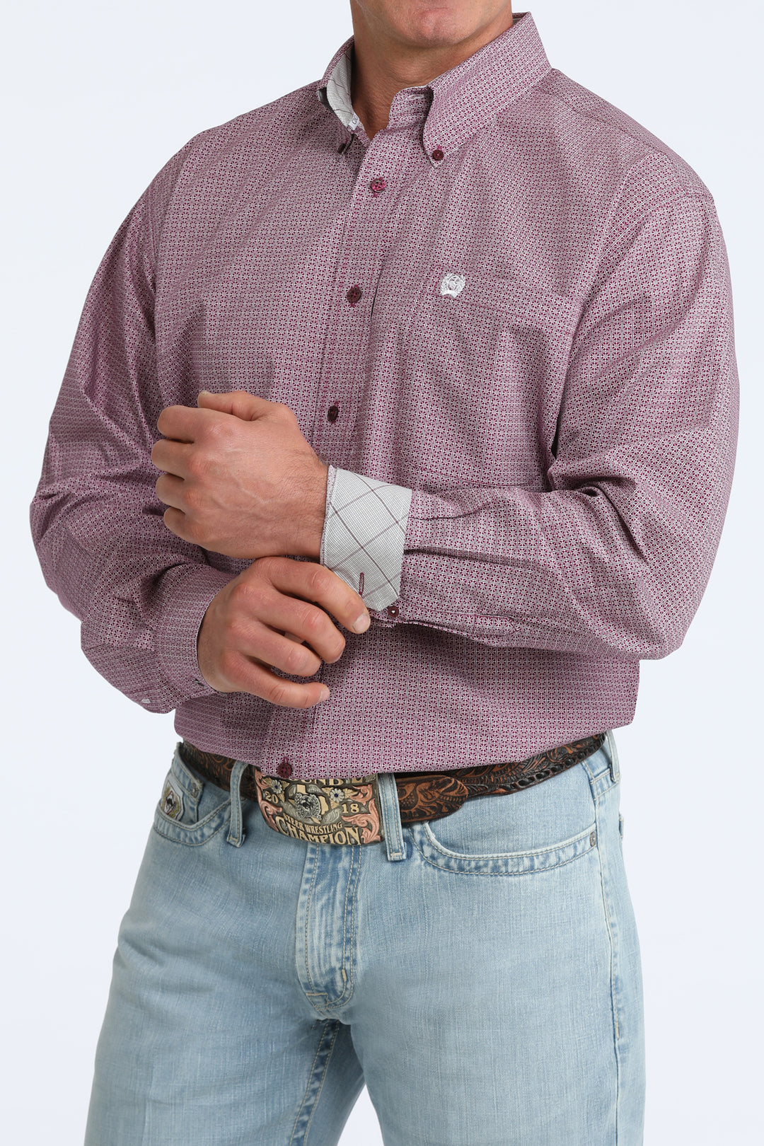 Men's Cinch Classic Fit Button-Down Western Shirt - MTW1106109