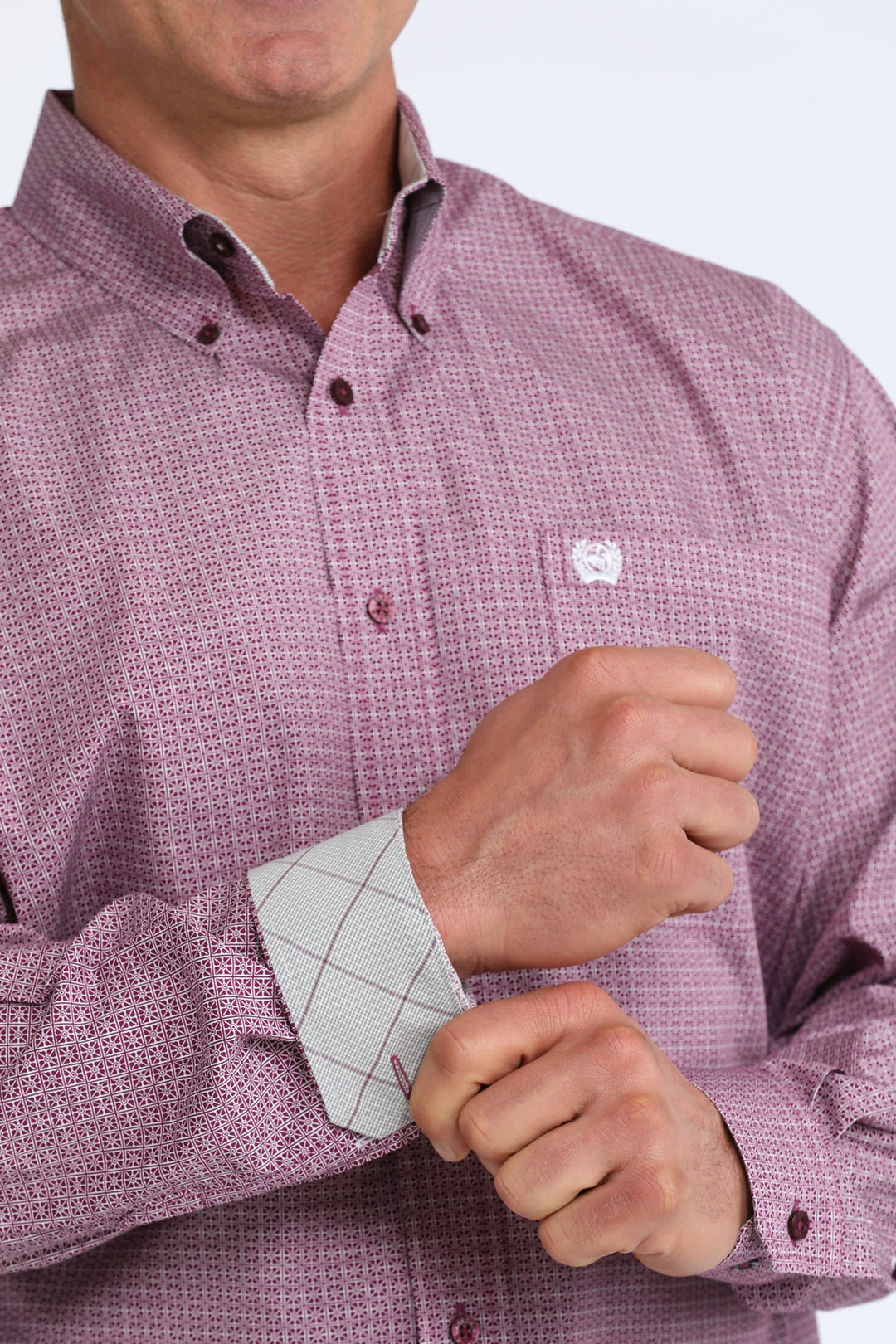 Men's Cinch Classic Fit Button-Down Western Shirt - MTW1106109