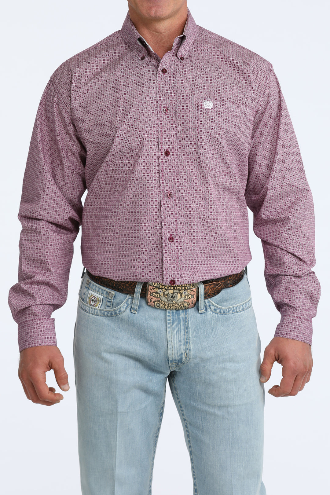 Men's Cinch Classic Fit Button-Down Western Shirt - MTW1106109
