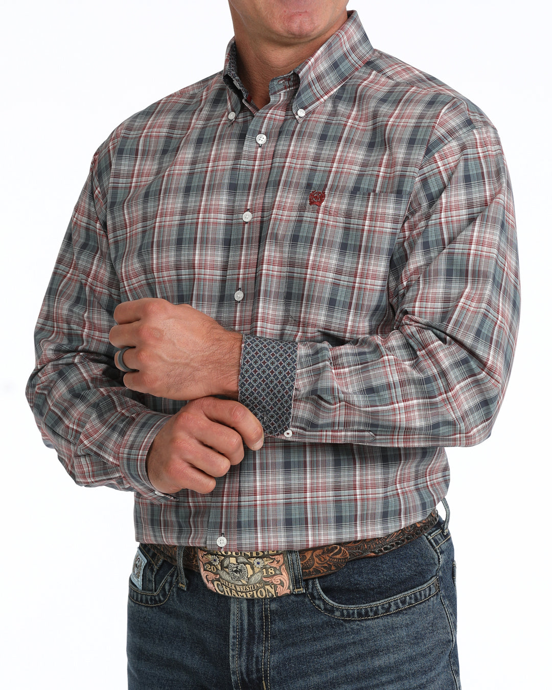 Men’s Cinch Classic Fit Button-Down Western Shirt - MTW1106138