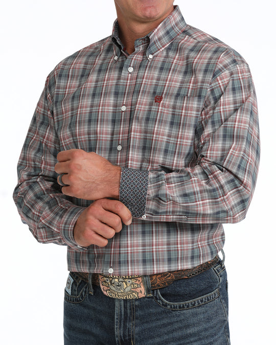 Men’s Cinch Classic Fit Button-Down Western Shirt - MTW1106138