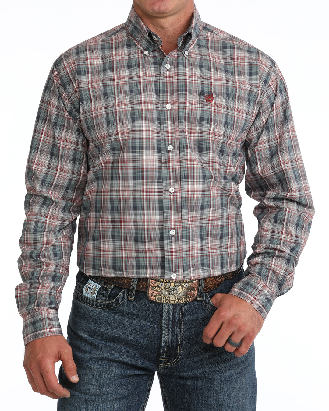 Men’s Cinch Classic Fit Button-Down Western Shirt - MTW1106138