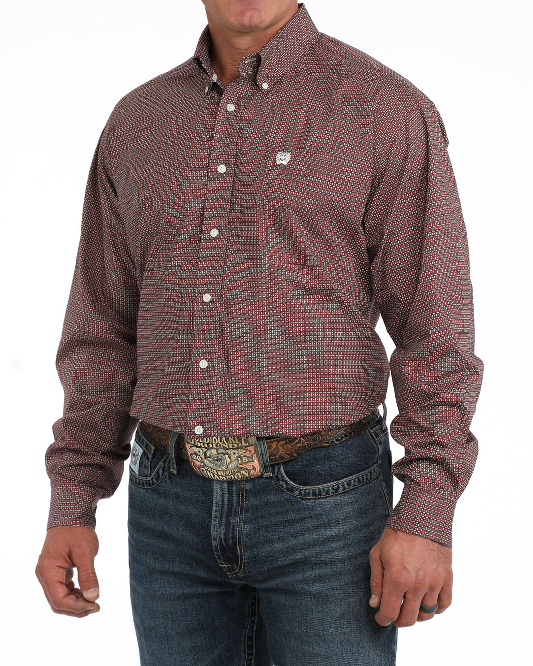 Men’s Cinch Classic Fit Button-Down Western Shirt - MTW1106158