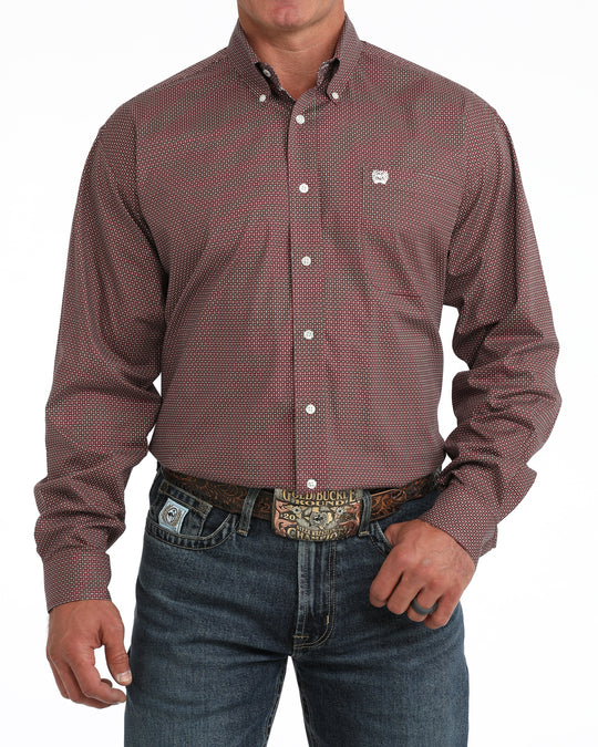 Men’s Cinch Classic Fit Button-Down Western Shirt - MTW1106158
