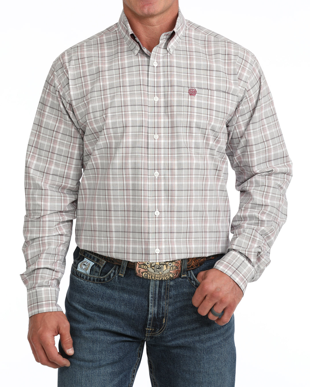 Men’s Cinch Classic Fit Button-Down Western Shirt - MTW1106159