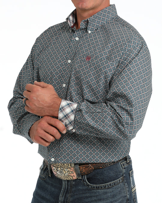 Men’s Cinch Classic Fit Button-Down Western Shirt - MTW1106170