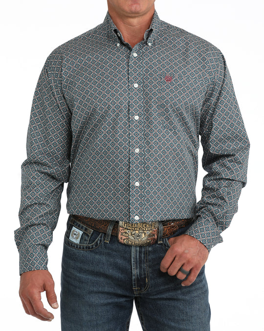 Men’s Cinch Classic Fit Button-Down Western Shirt - MTW1106170