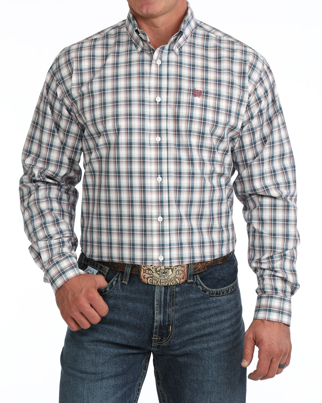 Men’s Cinch Classic Fit Button-Down Western Shirt - MTW1106171