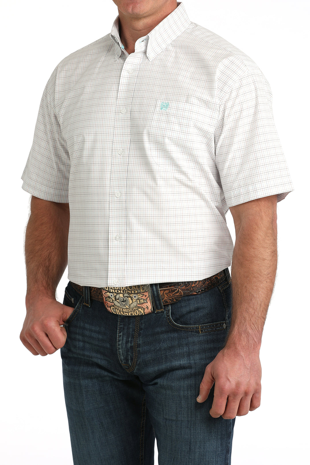Men's Cinch Classic Fit Button-Down Western Shirt - MTW1111510