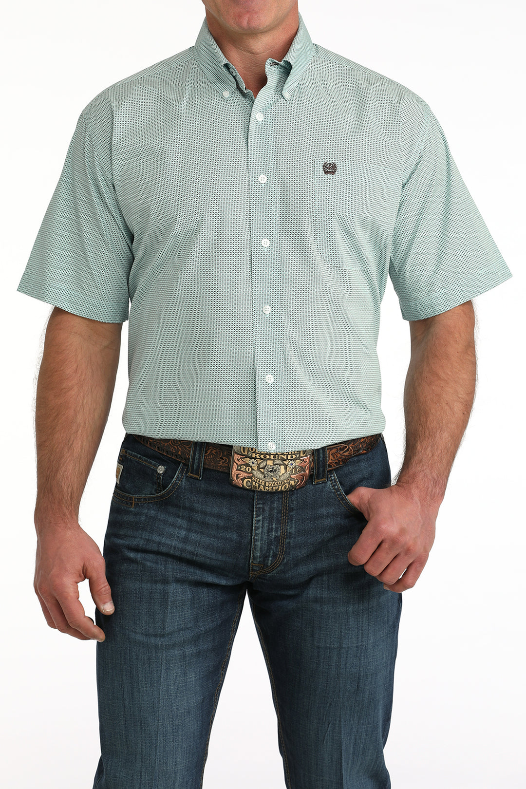 Men's Cinch Classic Fit Button-Down Western Shirt - MTW1111512
