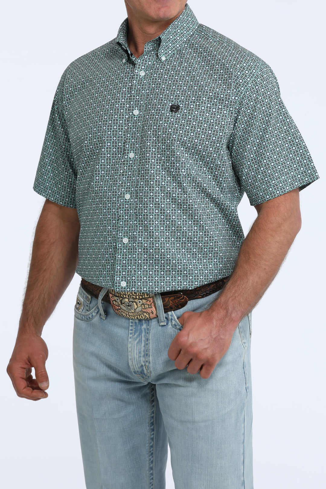 Men's Cinch Classic Fit Button-Down Western Shirt - MTW1111528