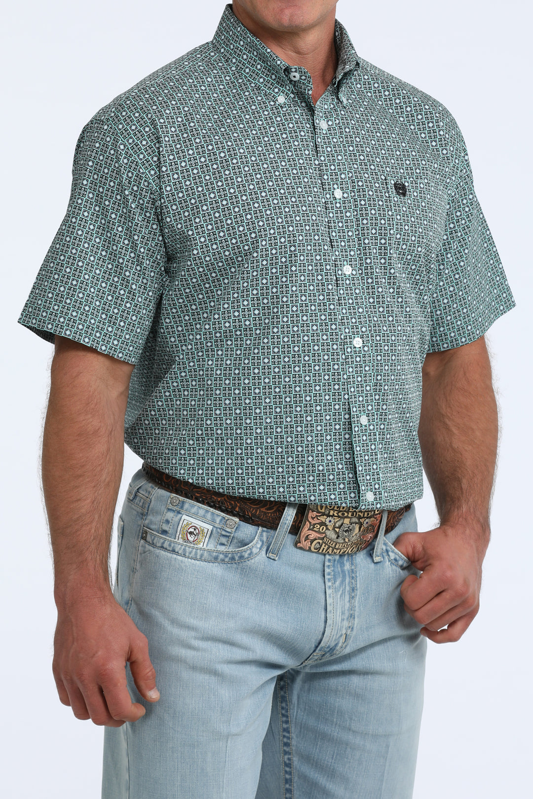 Men's Cinch Classic Fit Button-Down Western Shirt - MTW1111528