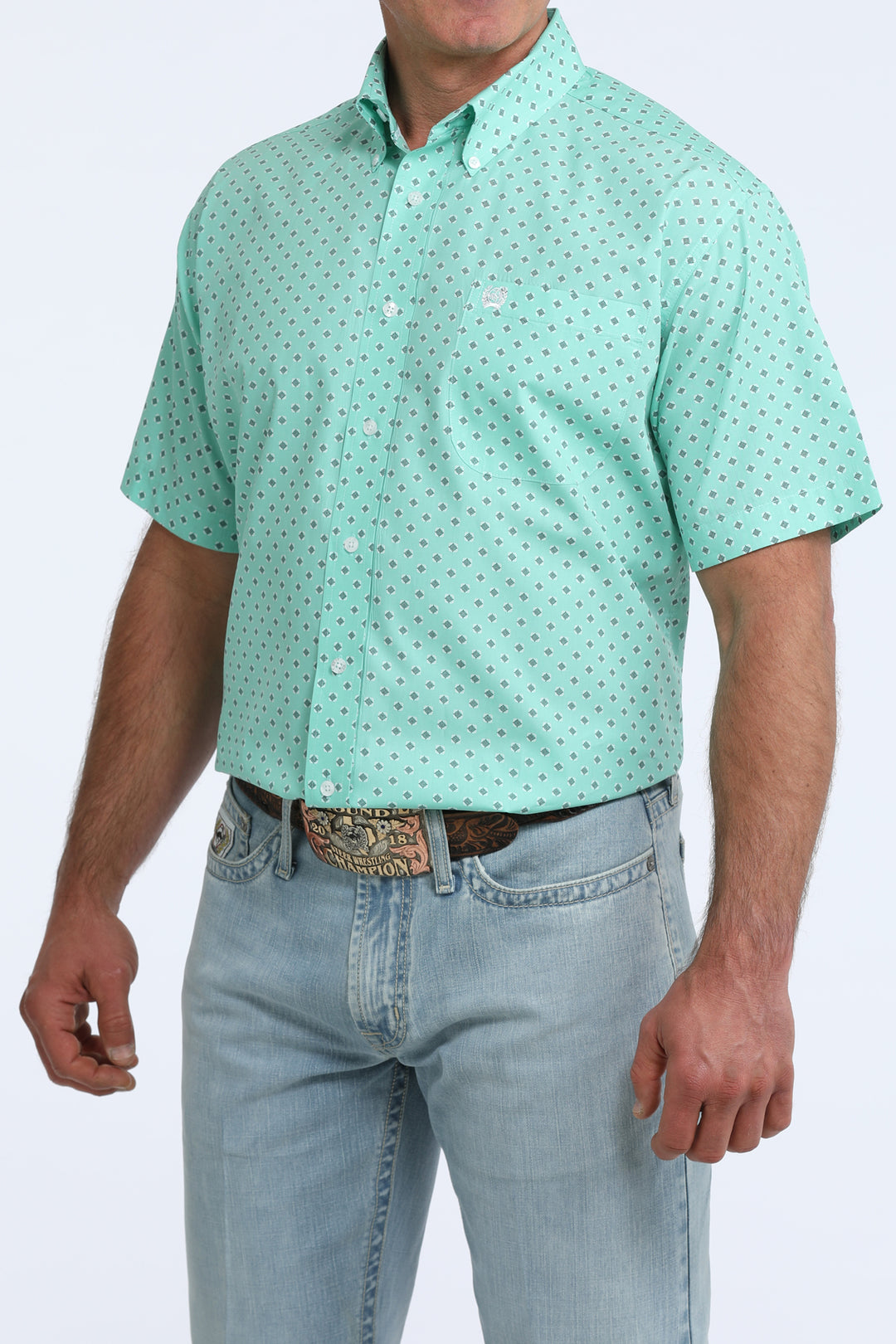 Men's Cinch Classic Fit Button-Down Western Shirt - MTW1111529