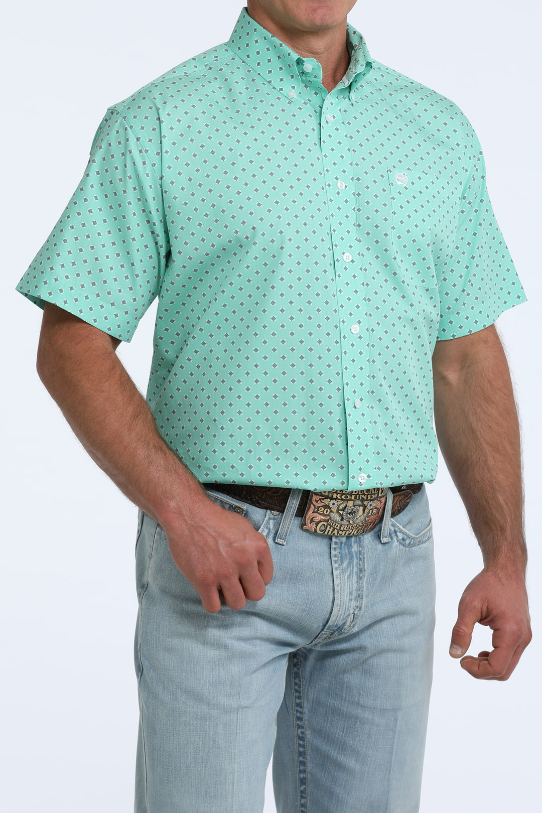 Men's Cinch Classic Fit Button-Down Western Shirt - MTW1111529