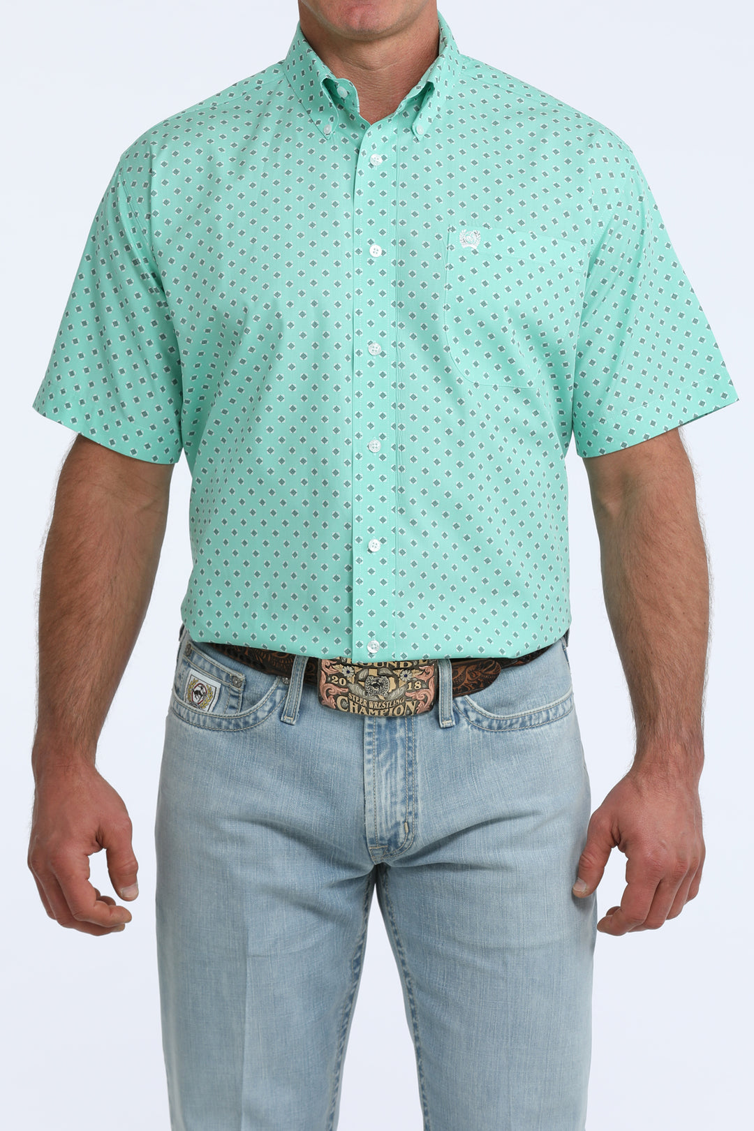 Men's Cinch Classic Fit Button-Down Western Shirt - MTW1111529