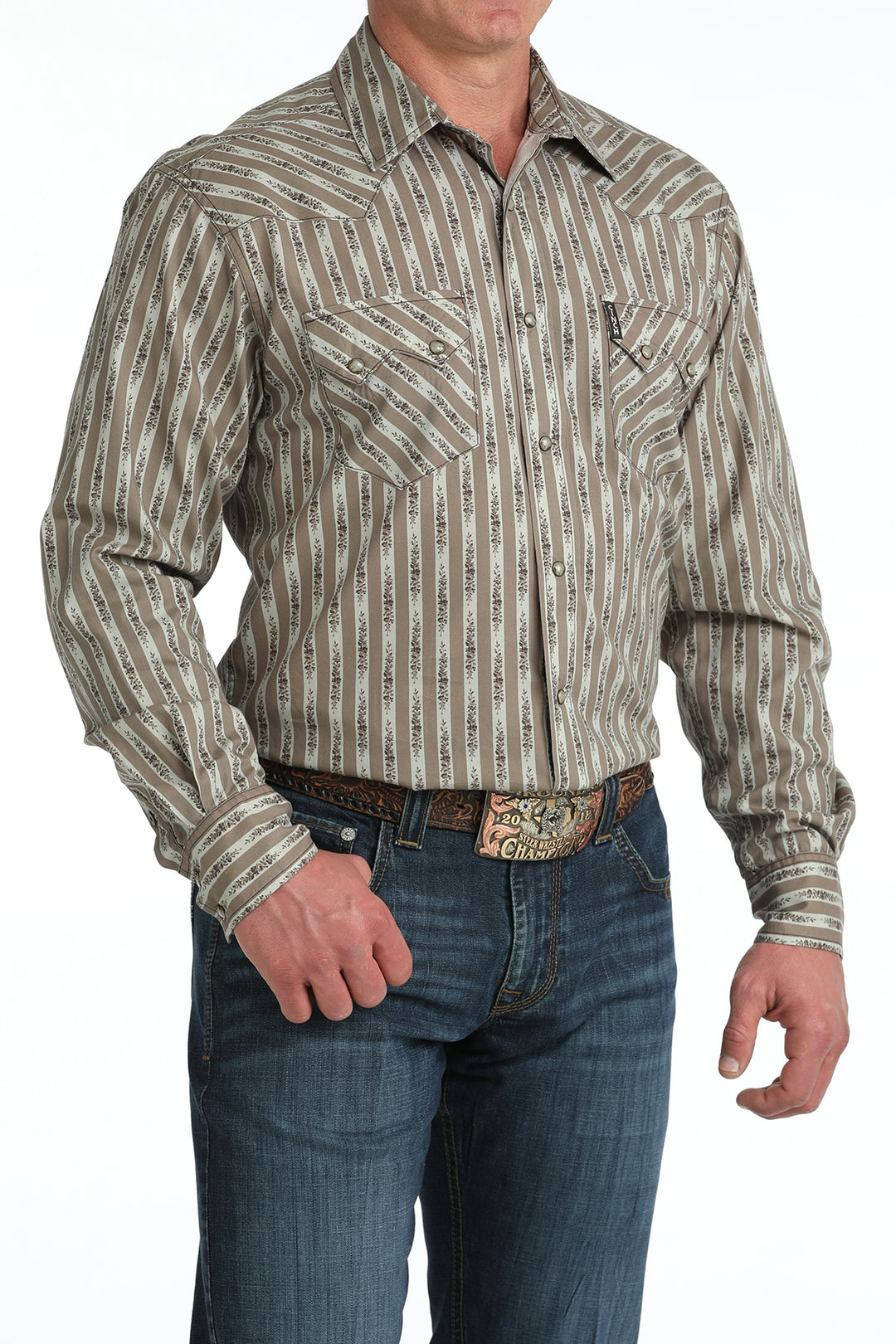 Men’s Cinch Modern Fit Snap Front Western Shirt - MTW1301092