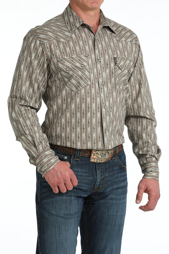 Men’s Cinch Modern Fit Snap Front Western Shirt - MTW1301092