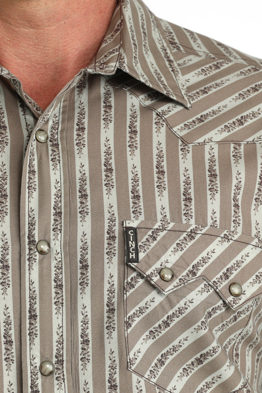 Men’s Cinch Modern Fit Snap Front Western Shirt - MTW1301092