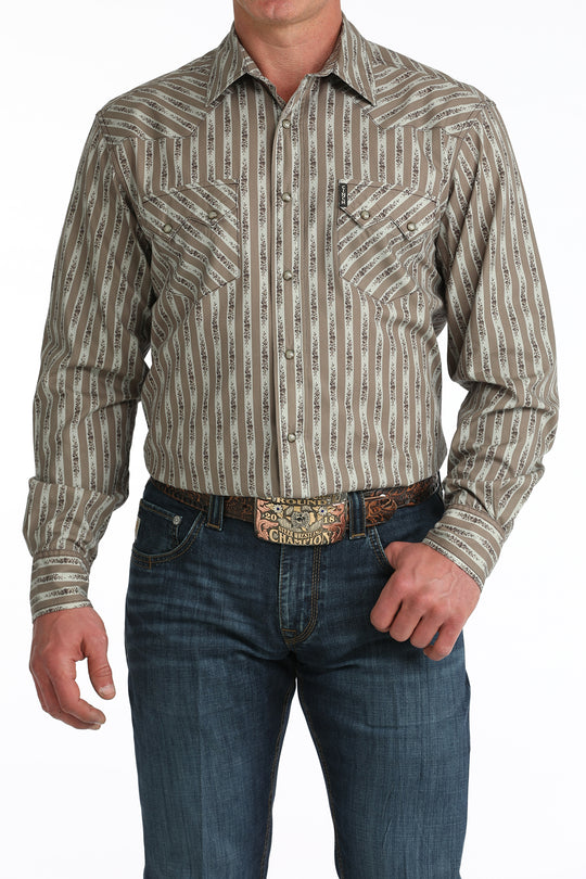 Men’s Cinch Modern Fit Snap Front Western Shirt - MTW1301092