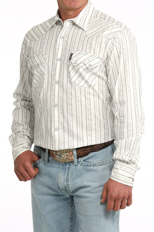 Men’s Cinch Modern Fit Snap Front Western Shirt - MTW1301094
