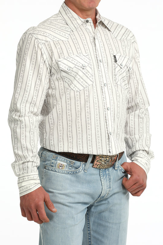 Men’s Cinch Modern Fit Snap Front Western Shirt - MTW1301094