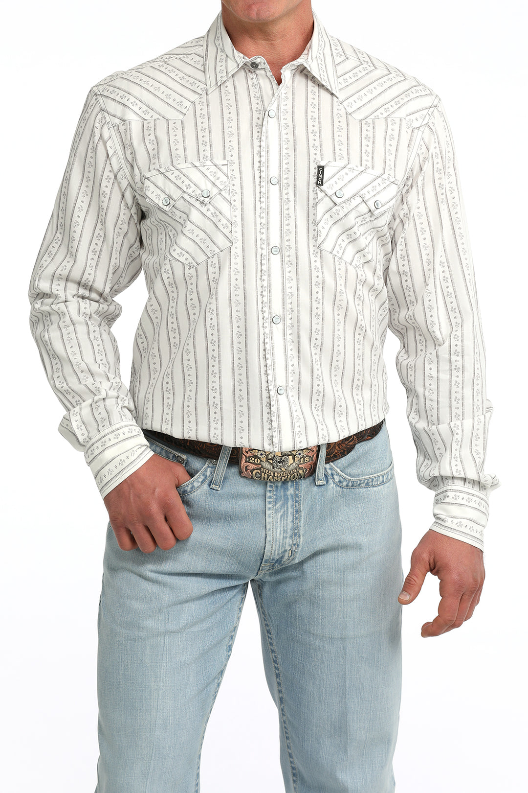 Men’s Cinch Modern Fit Snap Front Western Shirt - MTW1301094