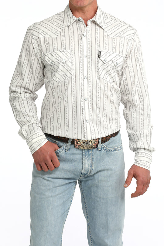 Men’s Cinch Modern Fit Snap Front Western Shirt - MTW1301094