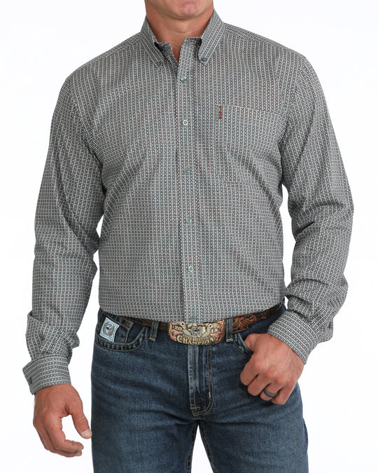 Men's Cinch Modern Fit Western Button Up Shirt - MTW1347164