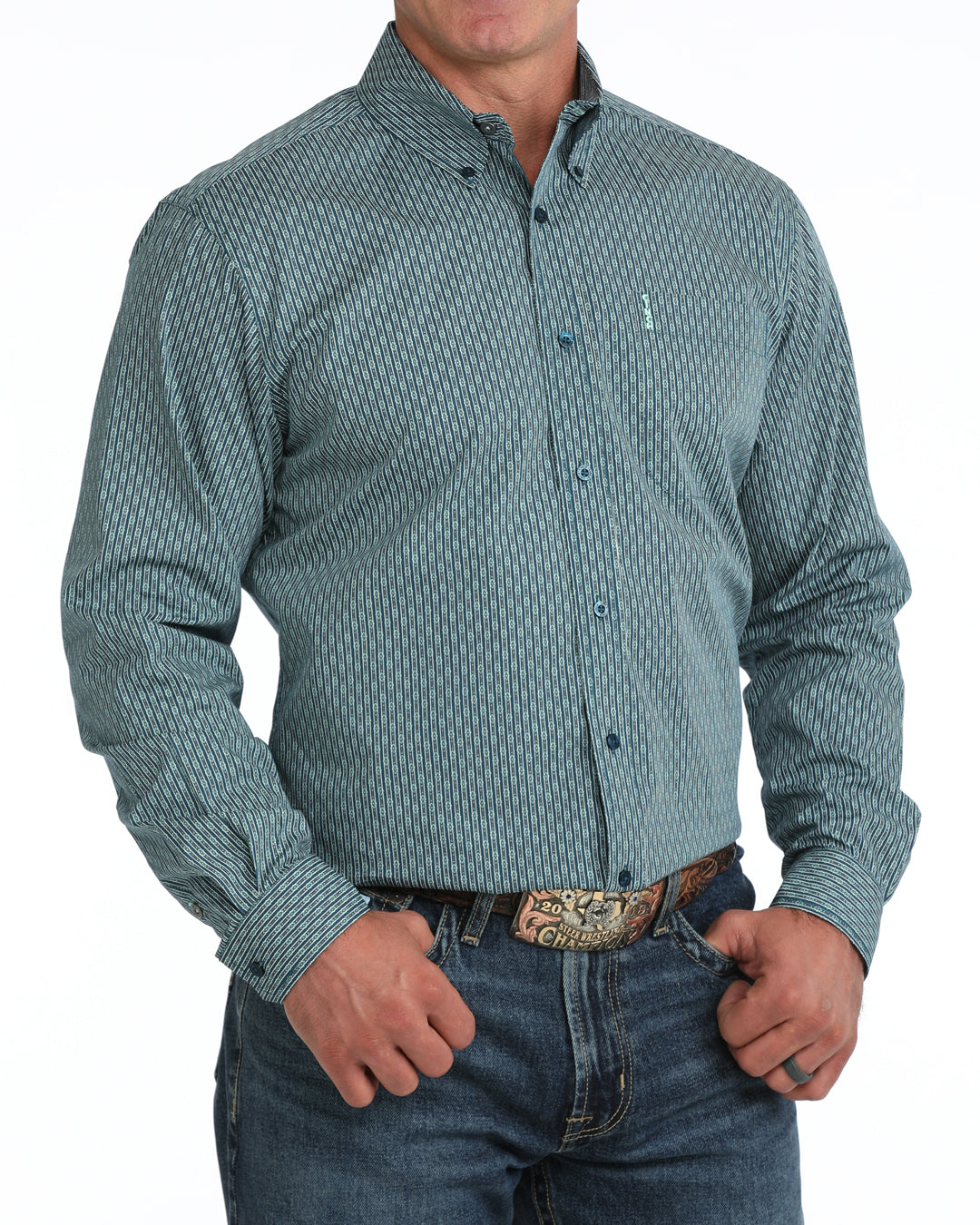 Men's Cinch Modern Fit Western Button Up Shirt - MTW1347168