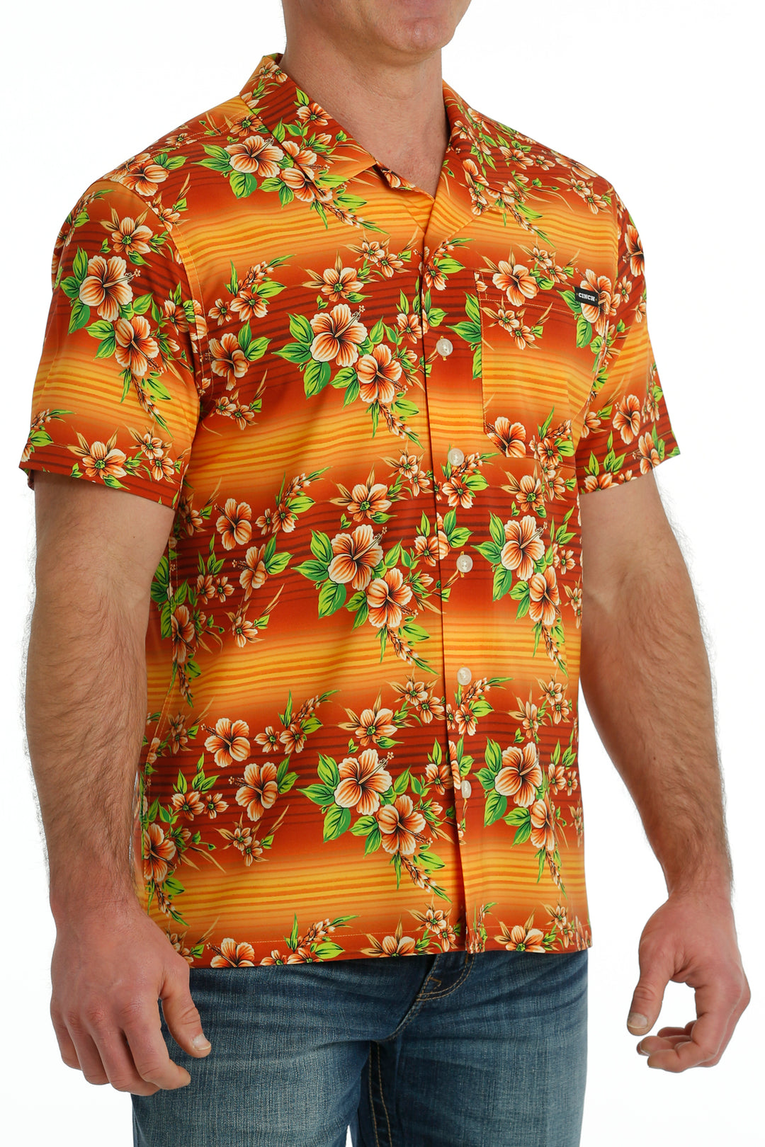 Men's Cinch Short Sleeve Camp Shirt - MTW1401041