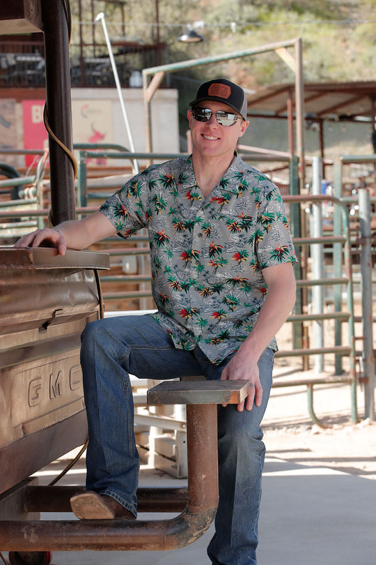 Men's Cinch Short Sleeve Camp Shirt - MTW1401042